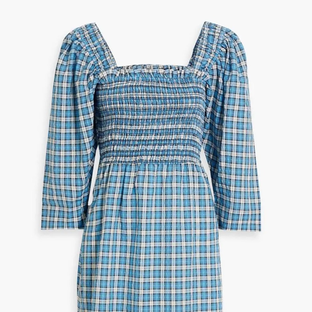 GANNI Seersucker Dress